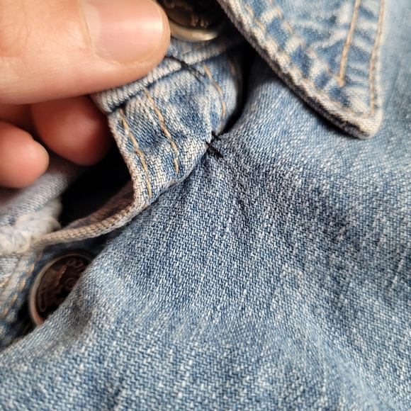 Vintage Parasuco x Santana denim button up dress size xs - Picture 7 of 7